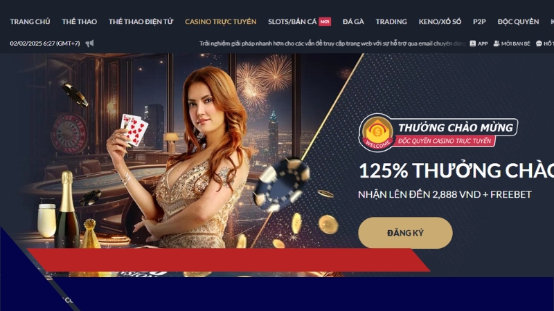 Sảnh Live Casino đẳng cấp